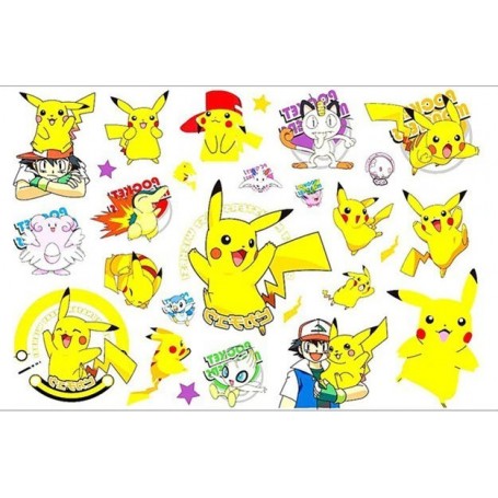 Pokemon-tatueringar för barn – 20 Pikachu-motiv för pyssel