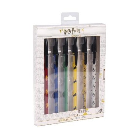 Harry potter 6-pack pennor gryffindor penna