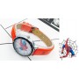 Barnklocka röd spiderman analog armbandsklocka plastrem klocka