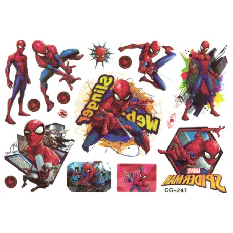 Spiderman 10 st barntatueringar tatuering avengers barn