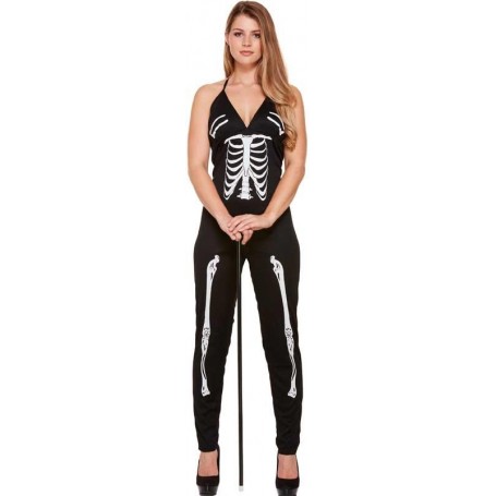 Skelett dräkt spöke halloween skelettdräkt