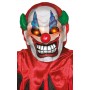 Clowndräkt (8-10 år) med lysande ögon halloween dräkt och mask