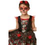 Dödskalleklänning 122/128 cl (7-8 år) halloween klänning häxa