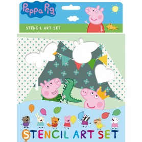 Peppa Pig ritmallar 6 st schabloner pyssel för barn