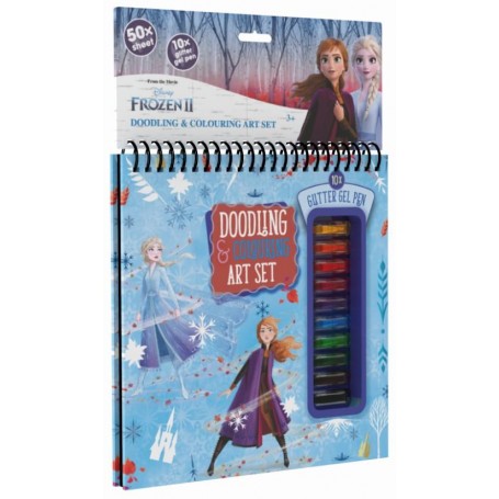 Frozen II pysselpaket med 10 pennor frost elsa anna