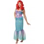Ariel deluxe vuxenstorlek lilla sjöjungfrun klänning
