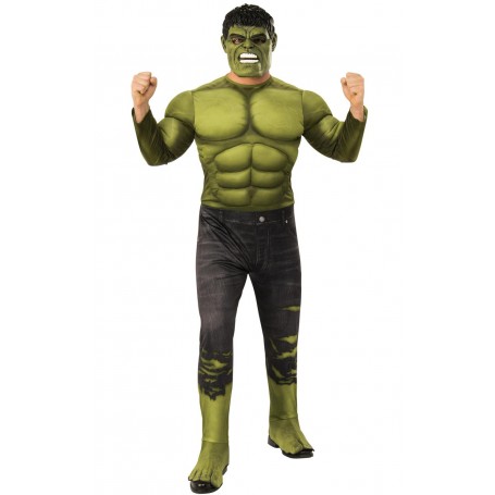 Hulk deluxe vuxen standardstorlek hulken