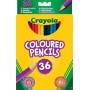 36 st crayola färgpennor 17 cm penna pennor rita måla