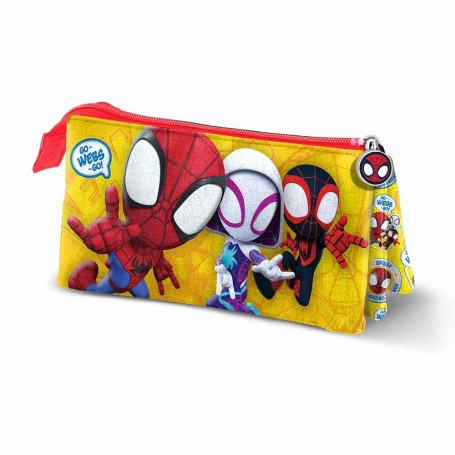 Spidey trippelt pennfodral 22 cm spiderman avengers