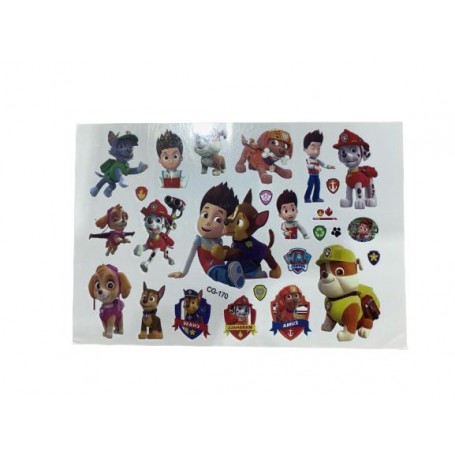 Tillfälliga barntatueringar – 18 Paw Patrol-motiv med Chase & Co
