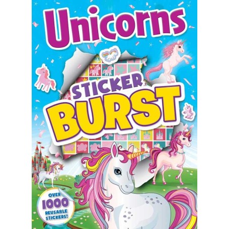 Unicorn pysselpaket 1000 st klistermärken pyssel aktivitetsbok