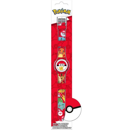 Utan batteri barnklocka pokemon digital armbandsklocka klocka pikachu