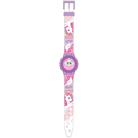 Barnklocka digital armbandsklocka enhörningdesign för barn