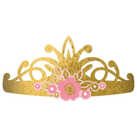 8 st tiaror prinsessa 16 cm barnkalas fest tiara festtillbehör