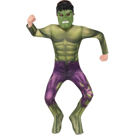 Hulk 122/128 cl (7-8 år) dräkt med mask avengers marvel hulken