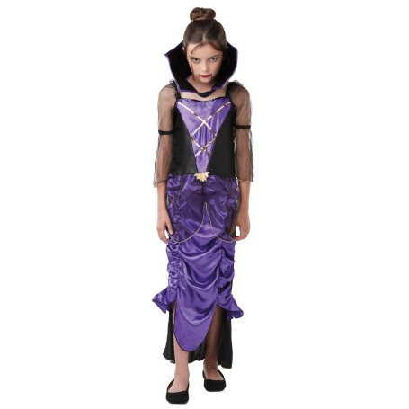 Vampyrklänning goth 134/140 cl (9-10 år) halloween häxa klänning