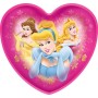Engångstallrikar disney princess 8 st hjärtformade tallrikar
