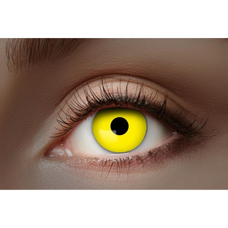 UV partylins kontaktlinser flash yellow färgade linser halloween