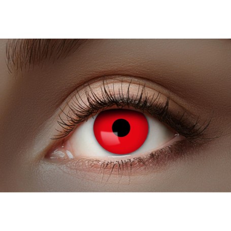 UV partylins kontaktlinser flash red färgade linser halloween