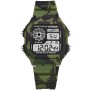 Digital barnklocka LED sportig army-stil armbandsklocka
