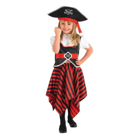 Pirattjej 122/128 cl (7-8 år) pirat sjörövare rövare kapten