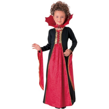 Häxklänning goth (8-10 år) halloween häxa klänning
