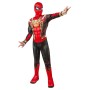 Spiderman iron spider (5-7 år) dräkt med mask avengers