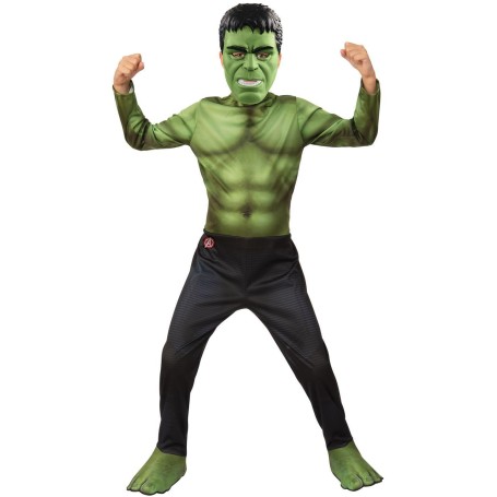 Hulk (5-7 år) dräkt med mask avengers endgame hulken