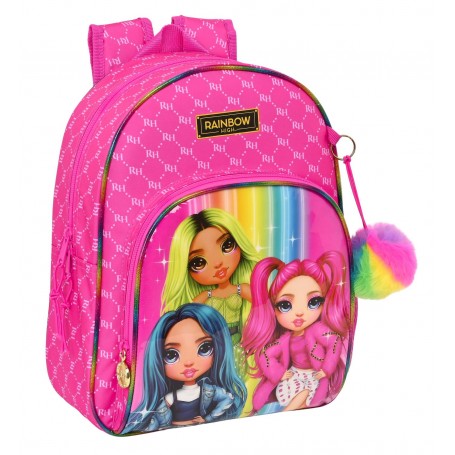 Rainbow high ryggsäck 35 cm väska skolväska poopsie barnväska