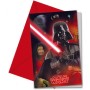 Star wars inbjudningskort 6 st med kuvert darth vader kort