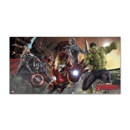 Avengers väggdekoration 150 x 77 cm iron man hulk dekoration