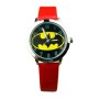Batman barnklocka analog armbandsklocka klocka läderlappen