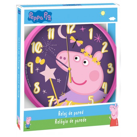 Peppa pig barnklocka väggklocka klocka rund greta gris
