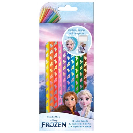 Frozen 12 st färgpennor 17 cm penna pennor rita måla