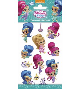 Shimmer & Shine barntatueringar 12 st tvillingandar och vänner