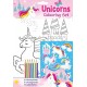 Unicorn pysselpaket pennor klistermärken enhörning pyssel