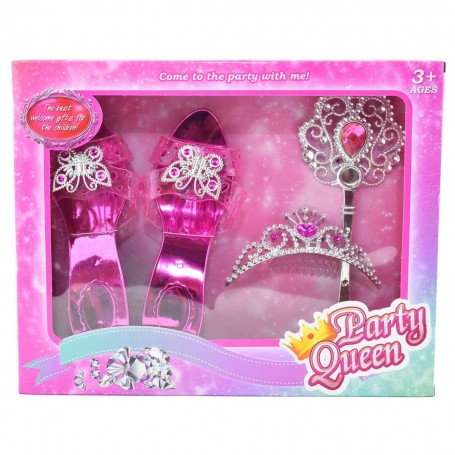 Prinsessa paket med 4 delar skor spira diadem drottning