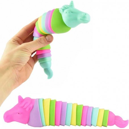Slinky unicorn fidget 20 cm enhörning pyssel leksak