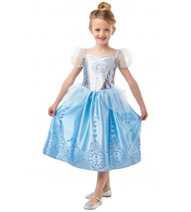 Askungen 122/128 cl (7-8 år) klänning prinsessa