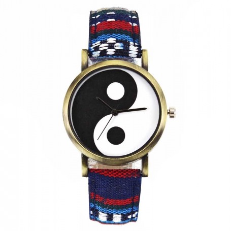 Barnklocka analog armbandsklocka yin yang stilren design