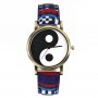 Barnklocka analog armbandsklocka yin yang stilren design