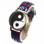 Barnklocka analog armbandsklocka yin yang stilren design