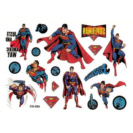 Superman gnuggisar – 16 barntatueringar med Stålmannen