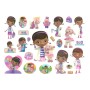 Doc McStuffins barntatueringar 15 st gnuggisar karaktärsmotiv