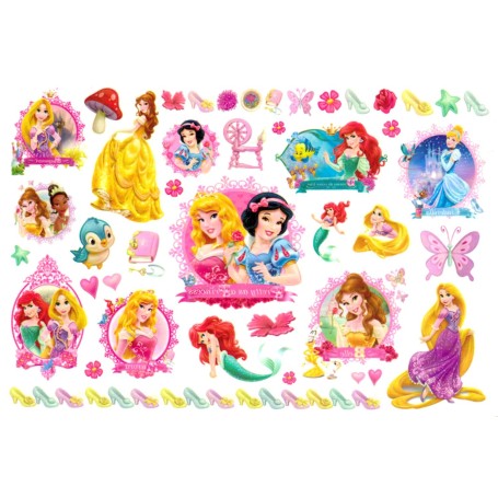 Disney Princess barntatueringar 15 st med Ariel & vänner