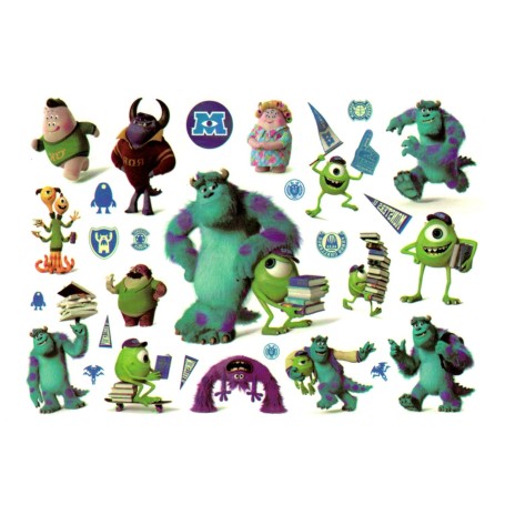 Monsters Inc barntatueringar 15 st gnuggisar med Sulley & Mike