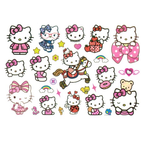 Hello Kitty barntatueringar 14 st gnuggisar med motiv