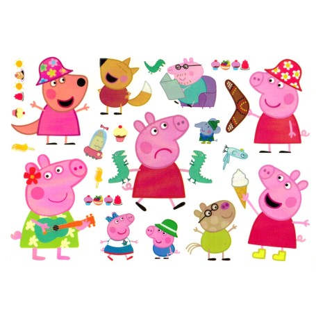 Peppa Pig-tatueringar för barn – 12 st Greta Gris motiv