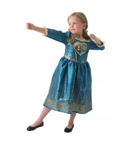 MERIDA 122/128 cl (7-8 år) klänning LOVEHEART prinsessa Modig