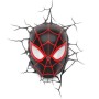 Spiderman vägglampa 3D lampa mask natt avengers